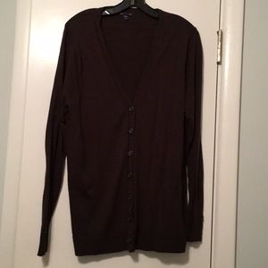Brown Gap Cardigan